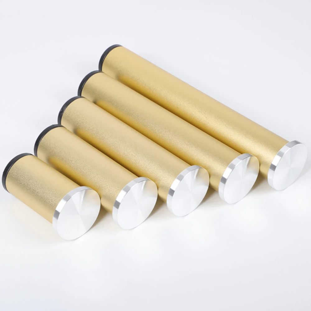 4PCS Aluminum Alloy Non Perforated Coffee Table Feet Adjustable Glass Adhesive Support Legs Metal Bathroom Cabinet TV Cabinet image 5