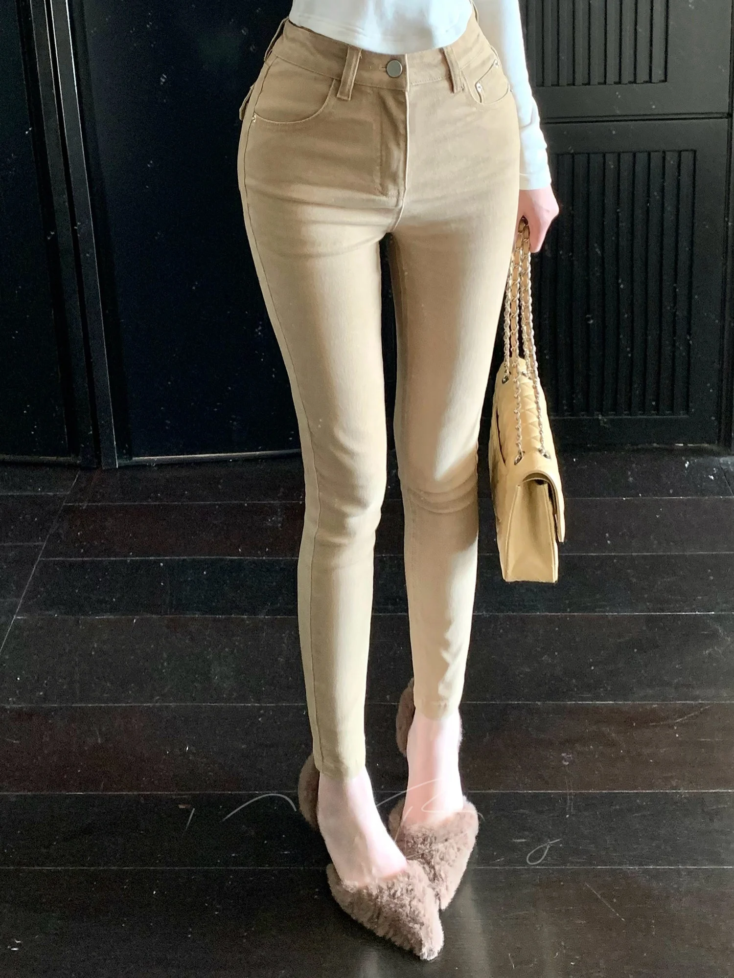 

Retro Long Leg Casual Denim Skinnies Women's Early Spring 2026 New Sle Slimming Versatile Butt Lifting Pure Desire Pencil J...