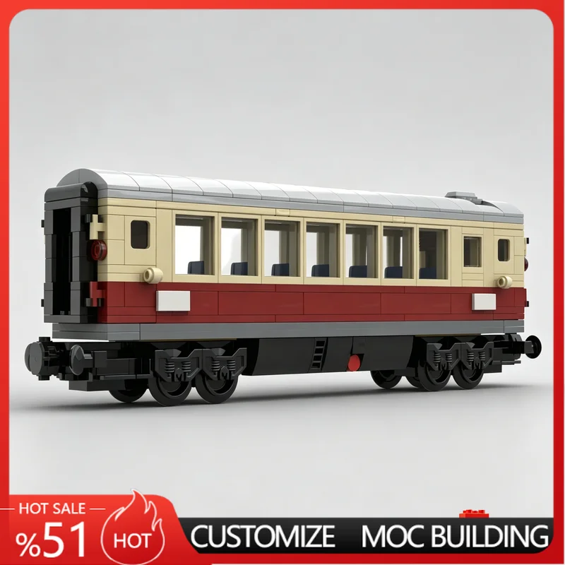 340pcs-1st-class-tan-and-red-train-coach-6-wide-carriage-model-creative-moc-railway-building-blocks-diy-assembly-toy-for-display