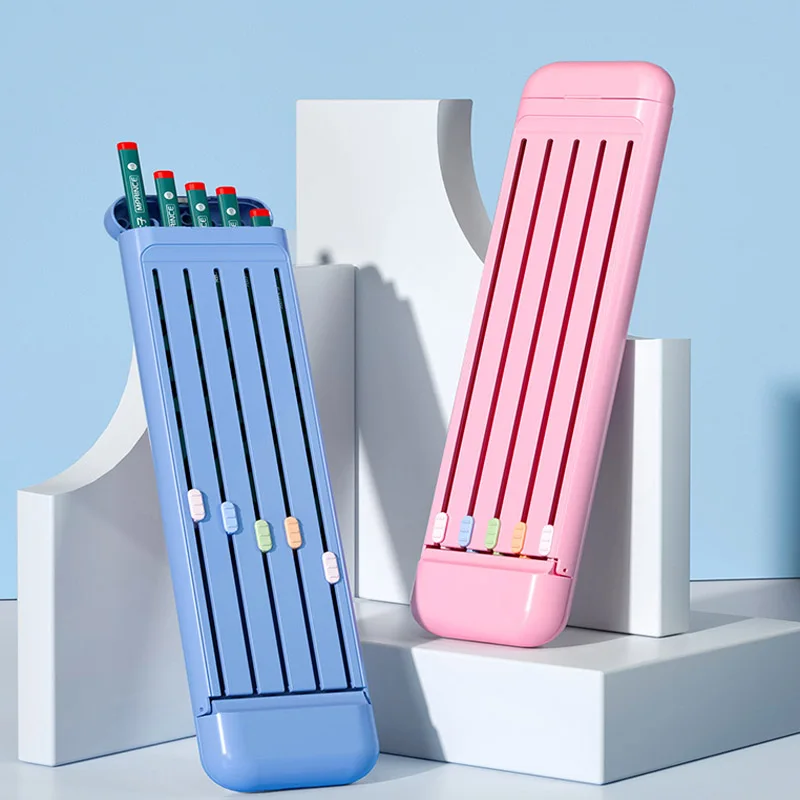

Creative Fun Pencil Case ABS Large Capacity Multifunctional School Stationery Storage Box Ruler Eraser Pencil Set Pencile Bag