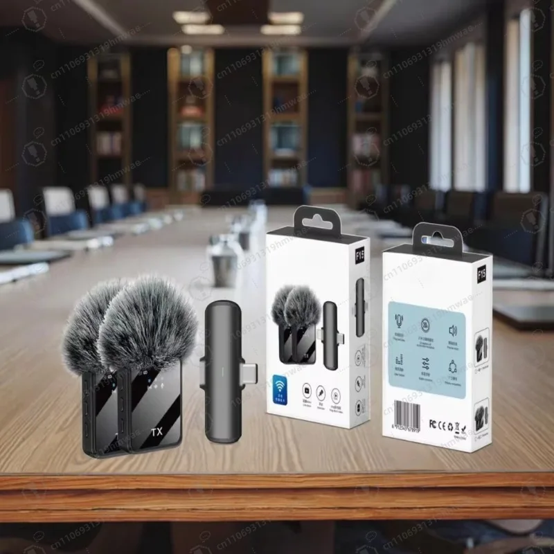 موصل ميكروفون لاسلكي 3 في 1 تقرير حر اليدين ميكروفون لاسلكي لمقابلات الشوارع المتنقلة #6