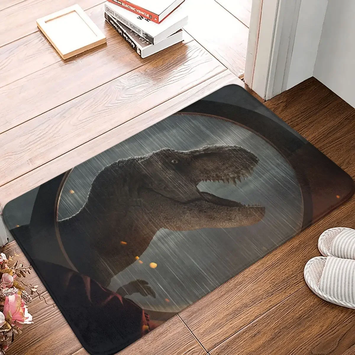 Non-Slip Carpet T-Rex Jurassic World Dominion Doormat Living Room Bathroom Mat Welcome Decoration Rug