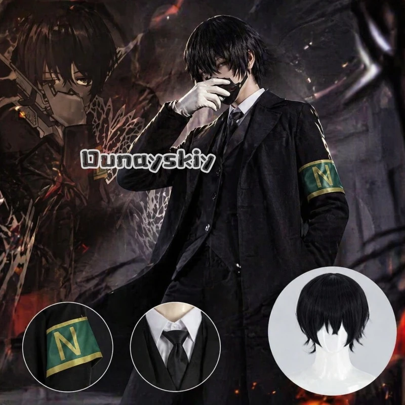 

LWW27*Limbus Company Lee Box Solemn Mourning Theme Cosplay Costume Customization Anime Game Character Outfit With Accessories