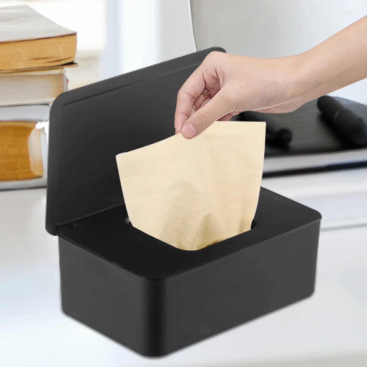 Wet Tissue Box Dustproof Wipes Dispenser Portable Tissue Box Storage Box with Lid For Car Home Office Desktop Organizer Hot Sale