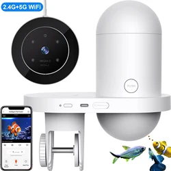 New Aquarium Fish Feeder 2K High-definition Camera With WiFi Wireless application and Timed Feeders for Automatic Fish Feeder