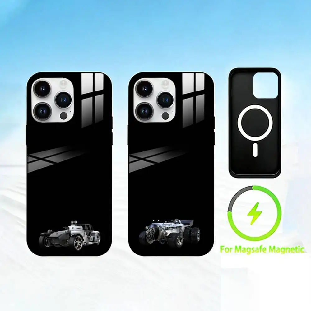 

R-Retro-futurism Phone Case For iPhone 17 16 15 14 13 12 Pro Max Plus for Mirror Wireless Magnetic Cover