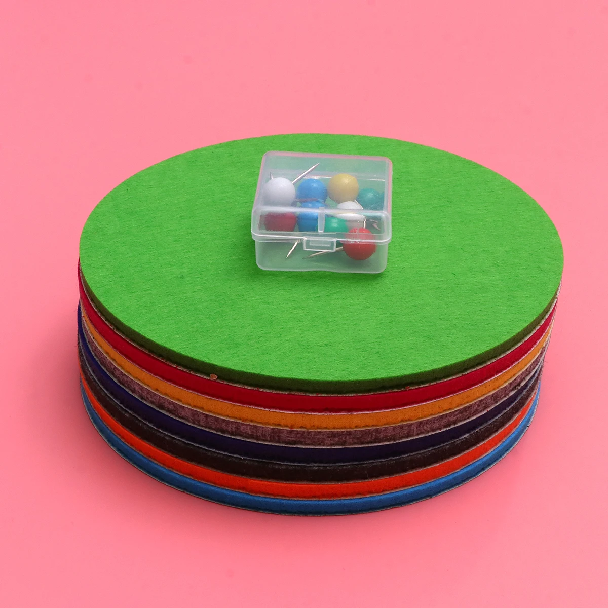 

8 Pcs Circular EVA Board Round Stickers Memo Creative Decorate Self-adhesive Wall Wooden Decorative Classroom