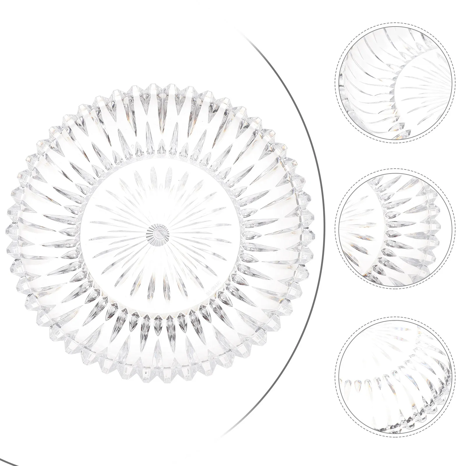 

1 шт. акриловый поднос для закусок, тарелка для фруктов, прозрачный контейнер для десертов, портативный, для дома и караоке, тарелка для фруктов