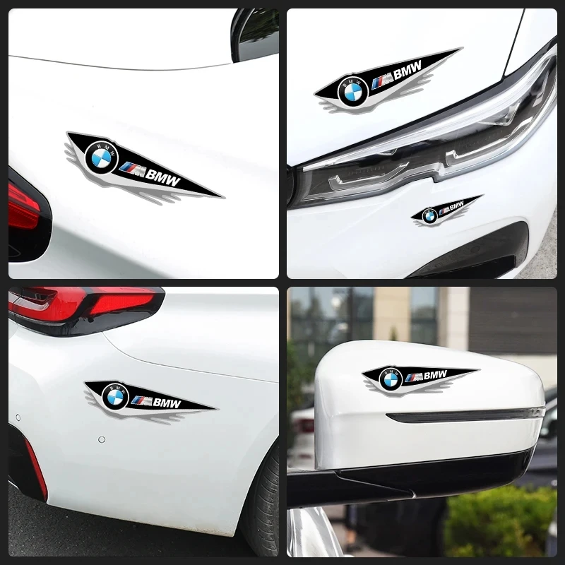 4Pcs Car sticker scratch resistant vinyl sticker decoration For BMW M Power X1 X2 X3 X5 X4 X6 X7 G30 G20 G32 G11 G12 F40 F30 F20