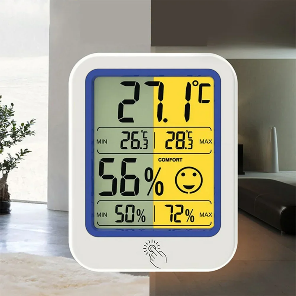 

Accurate Digital Thermometer and Hygrometer with Comfort Icons for Home and Office Indoor Environment Monitoring