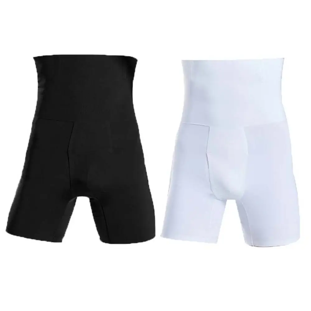 

High Waist Body Shaper Men Pot Belly Contracting Butt Lifting Tummy Control Underpants Lingerie Shapers Boxer Briefs Men Man
