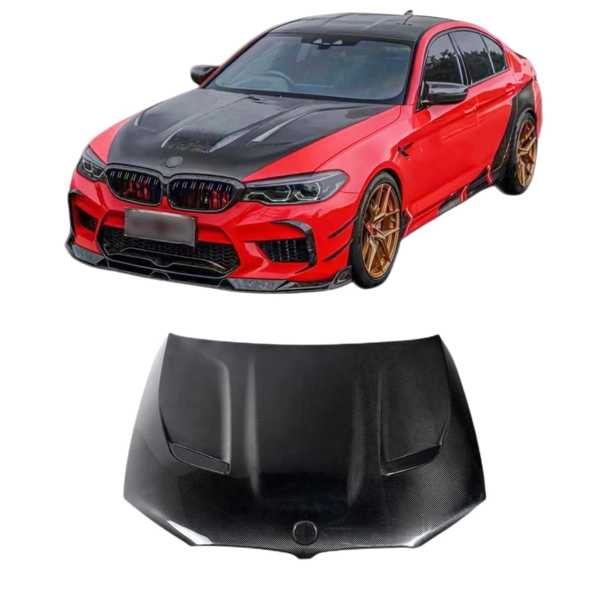 

Tom AutoCar Parts&Auto Parts CS Style Hood Carbon Fiber Car Bonnet Bodykit for G30 G38 F90 M5 2017-2023