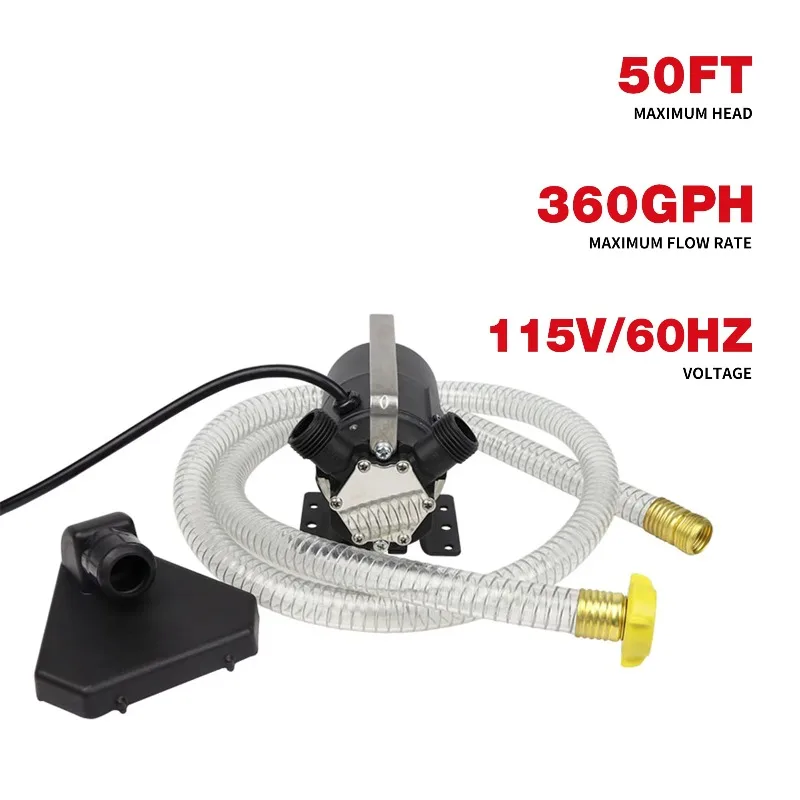 

115V 1/10 HP Non-submersible Transfer Pump Patented Impeller Small Brass Transfer Utility Mini Water Aquarium Pump