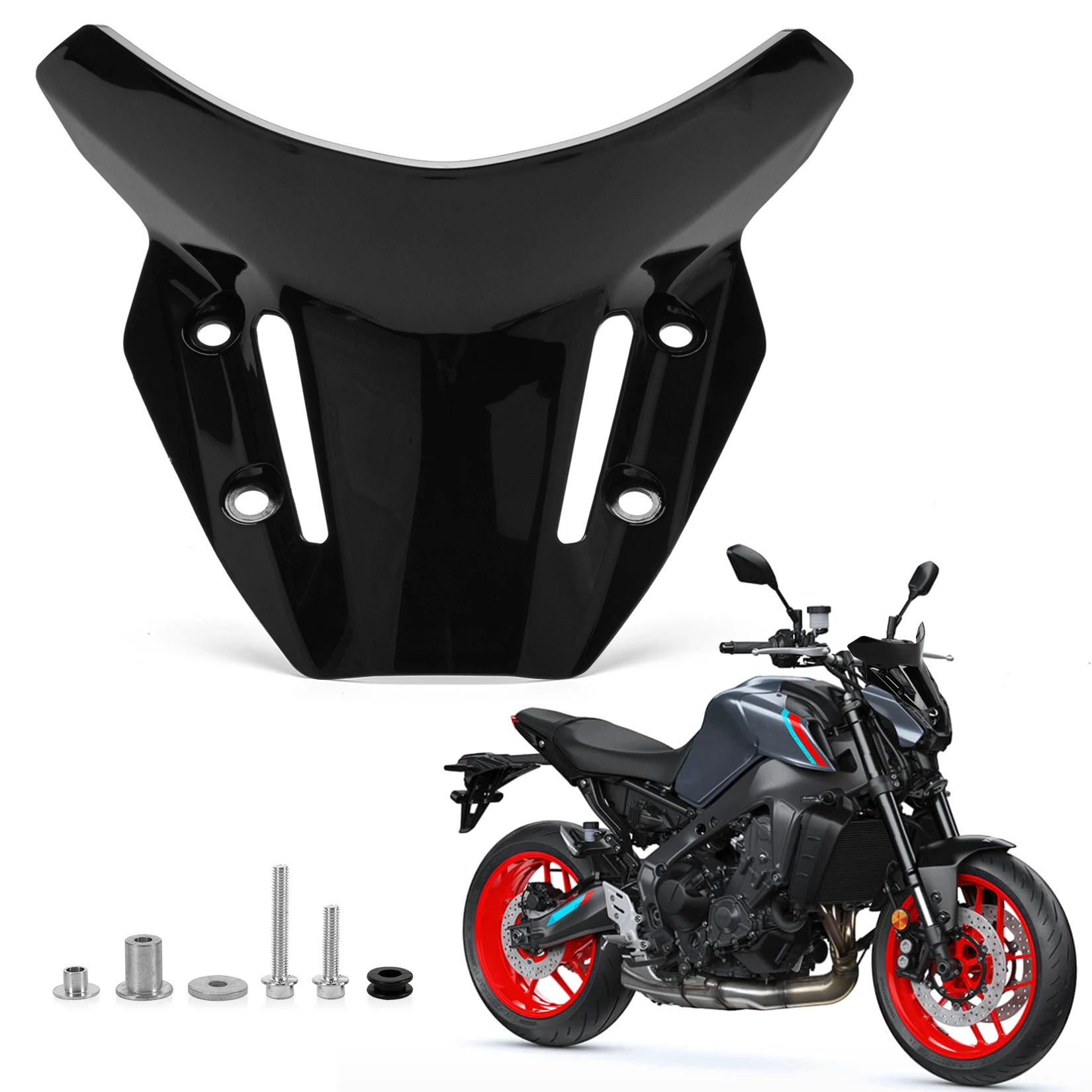 Motorrad MT09 Windschutzscheibe FZ-09 Windschutzscheibenschutz Zubehör für YAMAHA MT09 MT-09 SP FZ09 2021 2022 2023