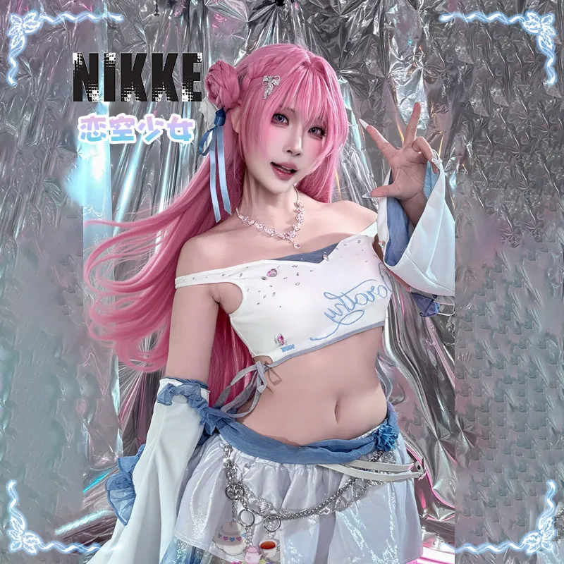 Anime Nikke Dorothy Cosplay Costume New Sweet Beauty Group Song Dress Headwear Halloween Carnival Party Woman Dorothy Uniform view 2