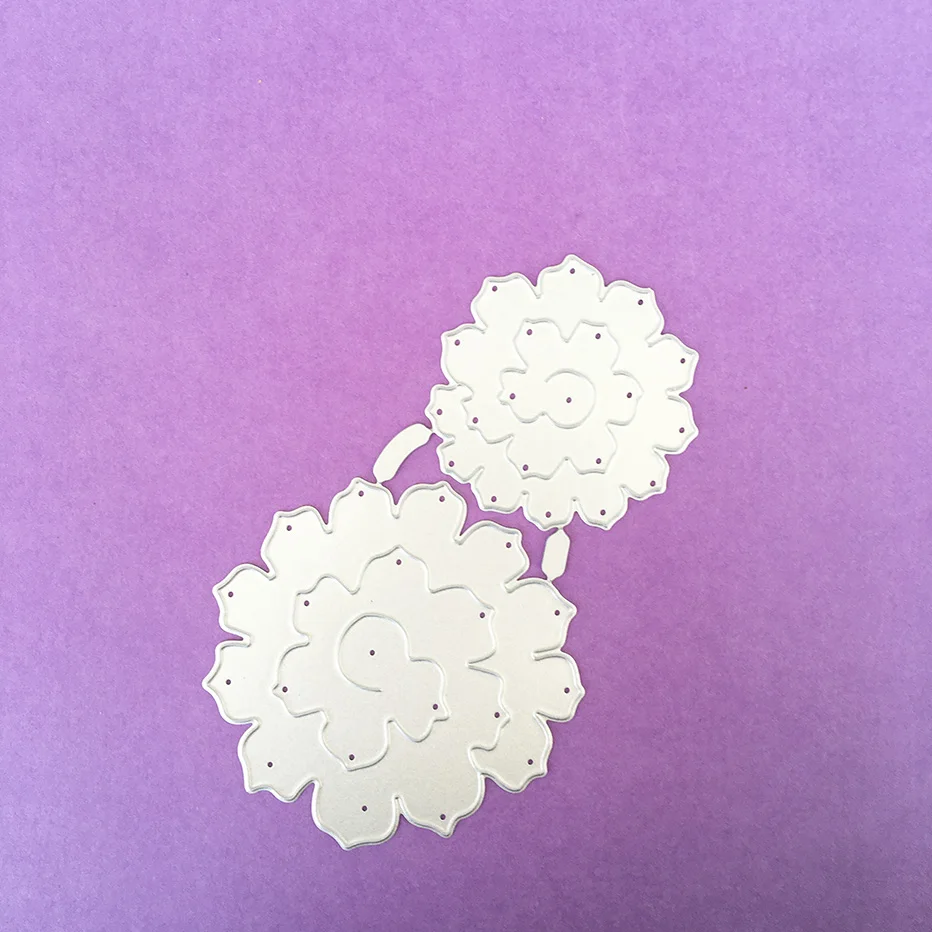 

Two flowers Scrapbooking Cutting Dies Yiwu stock clearance DIY Paper gift Card Making metal craft Album