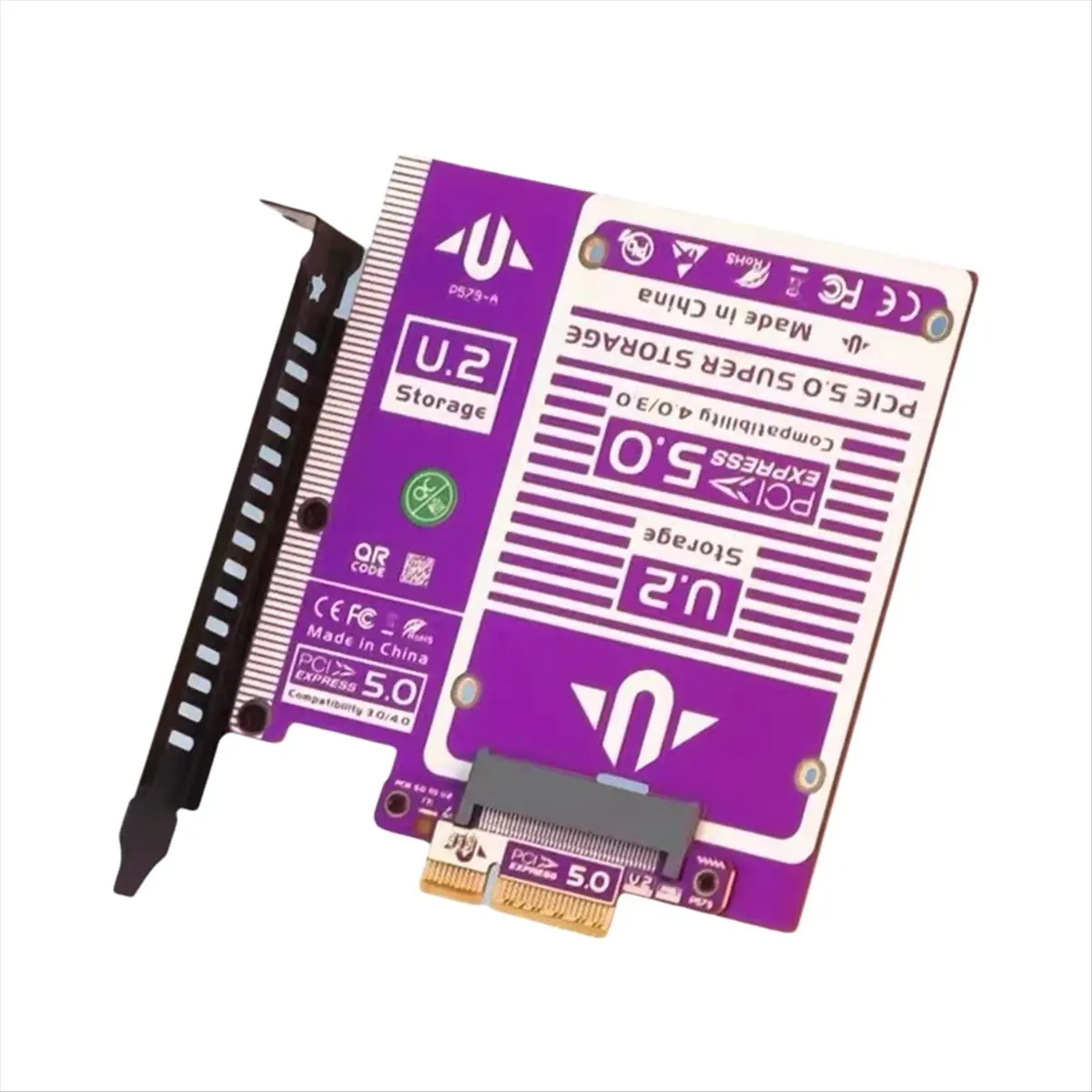 (A03R) PCIe 5.0 - U.2/U.3 NVMe 확장 카드 Gen3 - SFF8639 128Gbps U.2 SSD 확장 카드, PCIE 4.0/3.0/2.0 호환 썸네일 3