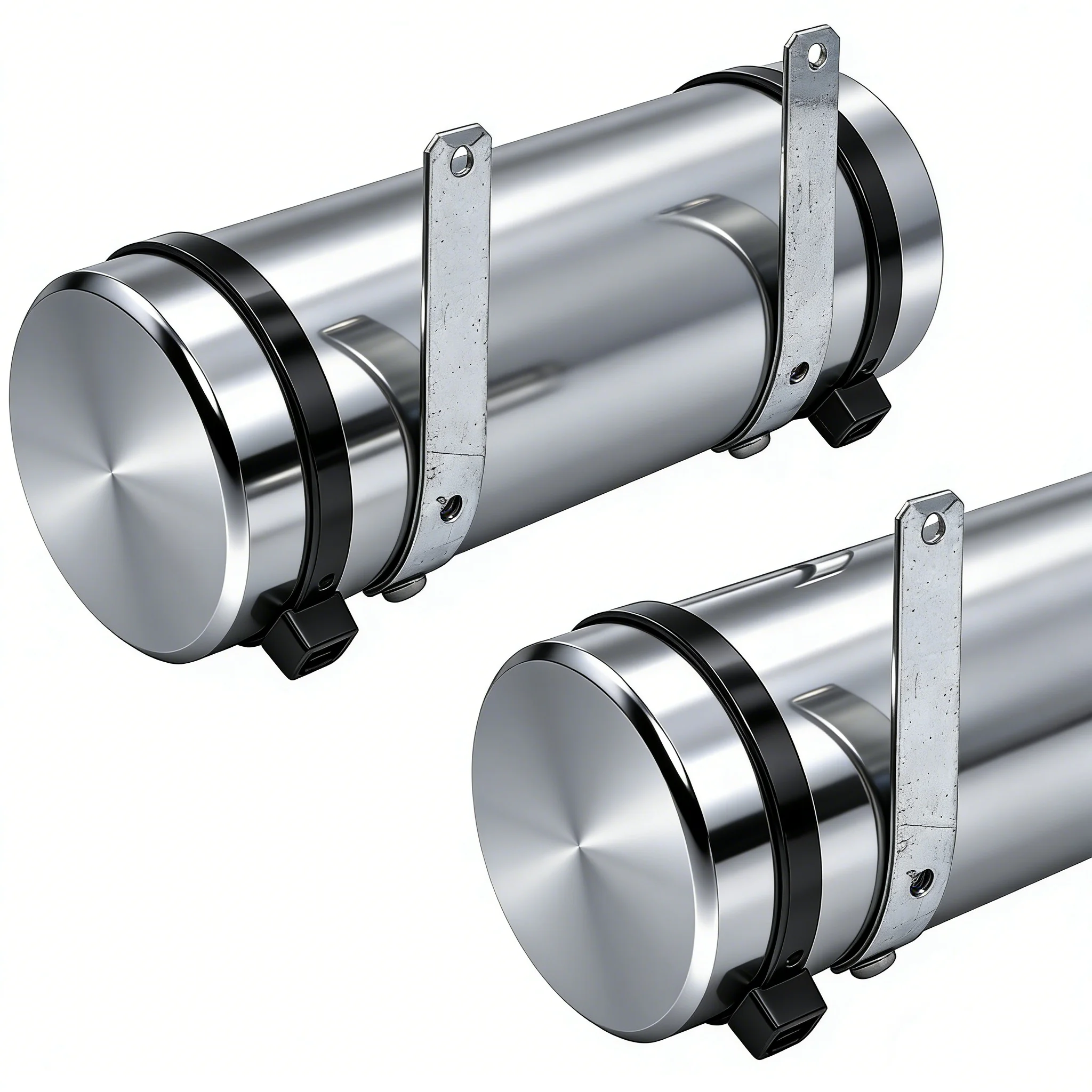 

Aluminum Alloy Long Fuel Tank Air Tank Decoration for 1/14 Tamiya RC Truck SCANIA 770S VOLVO 750 Mercedes-Benz ACTROS 3363 MAN