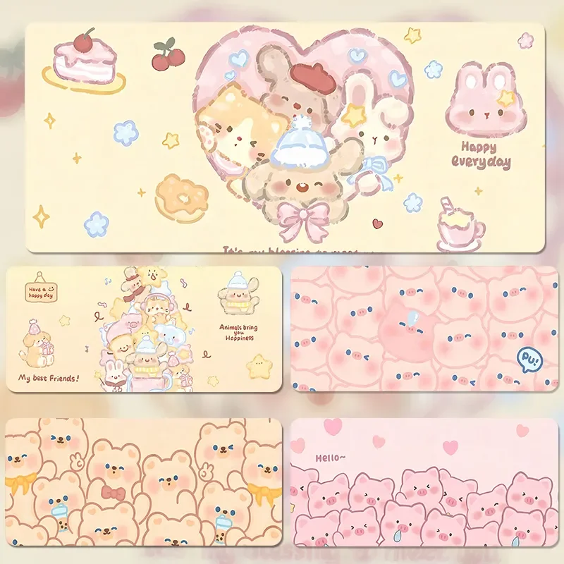 

Милый сложенный коврик для мыши из искусственной кожи с маленькими животными, коврик для офисного стола, коврик для мыши, компьютерный коврик скоростного типа, коврик для игрока, клавиатура для ноутбука