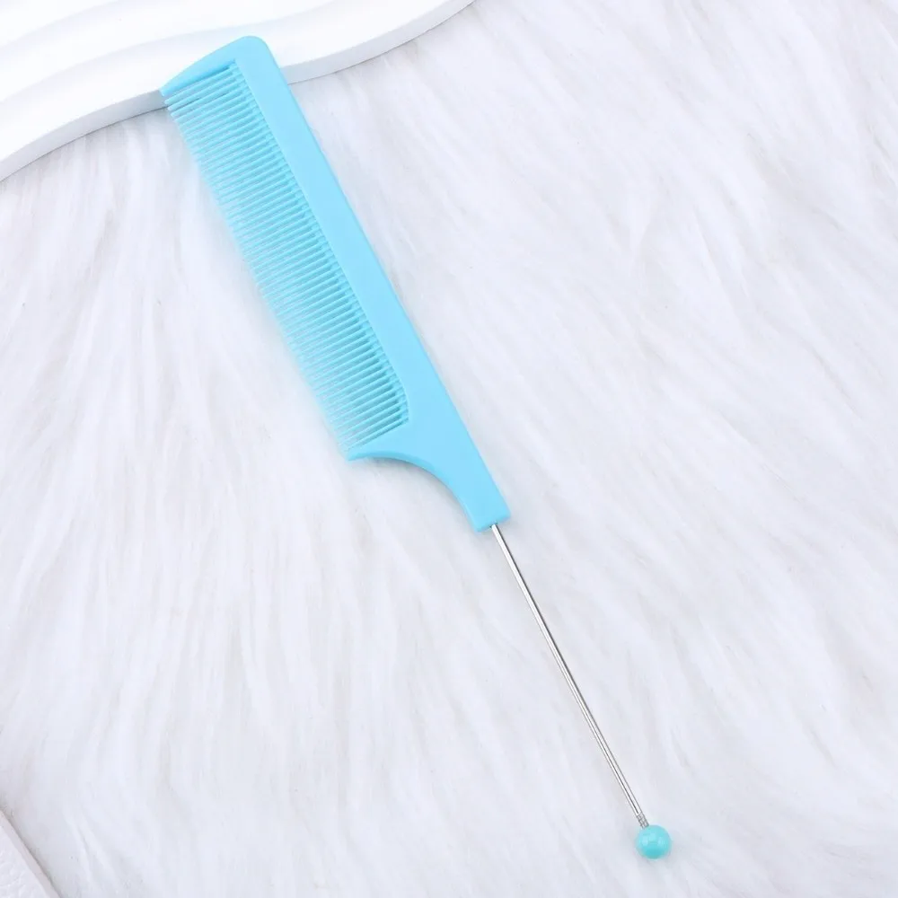 Portable Colorful Hair Tail Combs Anti-Static Black Hair Cutting Combs Versatile Plastic Spiked Comb For Hair Styling