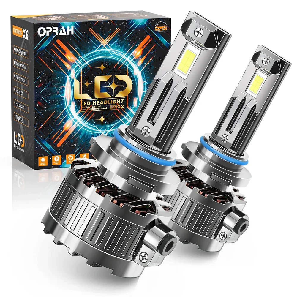 Oprah 20000LM 120W 3570CSP Chip 6000K Car LED Headlight Bulb Hi/Lo Beam H4 H7 H11 9005 HB3 9006 HB4 LED Headlamp CANBUS No Error