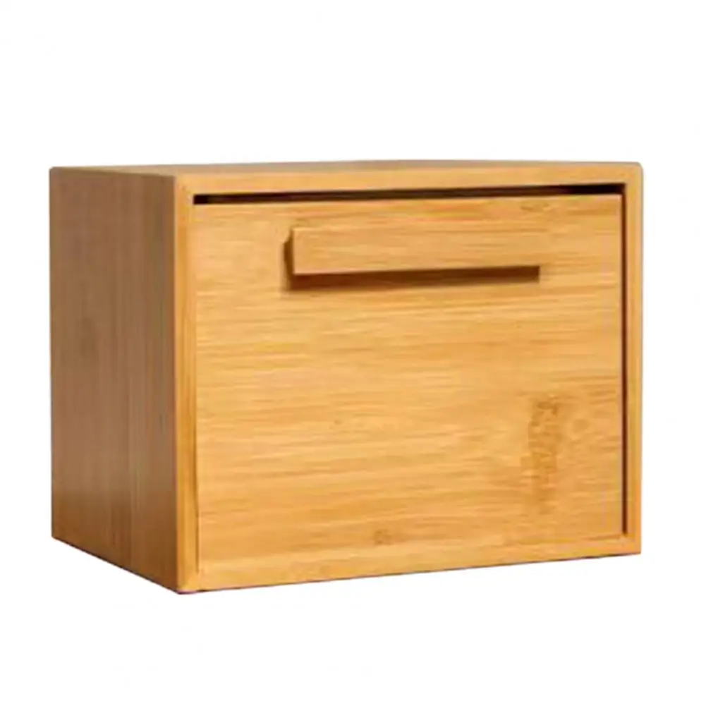 صندوق تخزين من الخيزران مع درج ، للخدمة الشاقة ، ريفي ، خشب ، يمكن التخلص منه ، منشفة وجه ، مناديل ، مفاتيح ، حقيبة منظم سطح المكتب ، حاوية