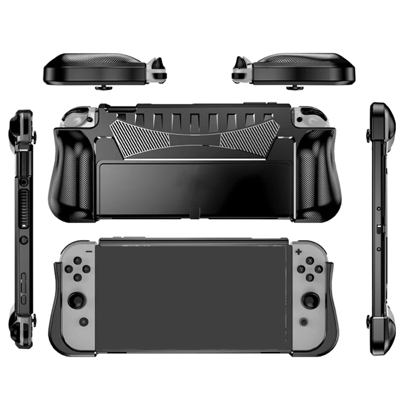 

Y14A Ergonomic Grip Dockable Case For Nintendo Switch OLED Soft Silicone Protective Shell Cover Game Accessory