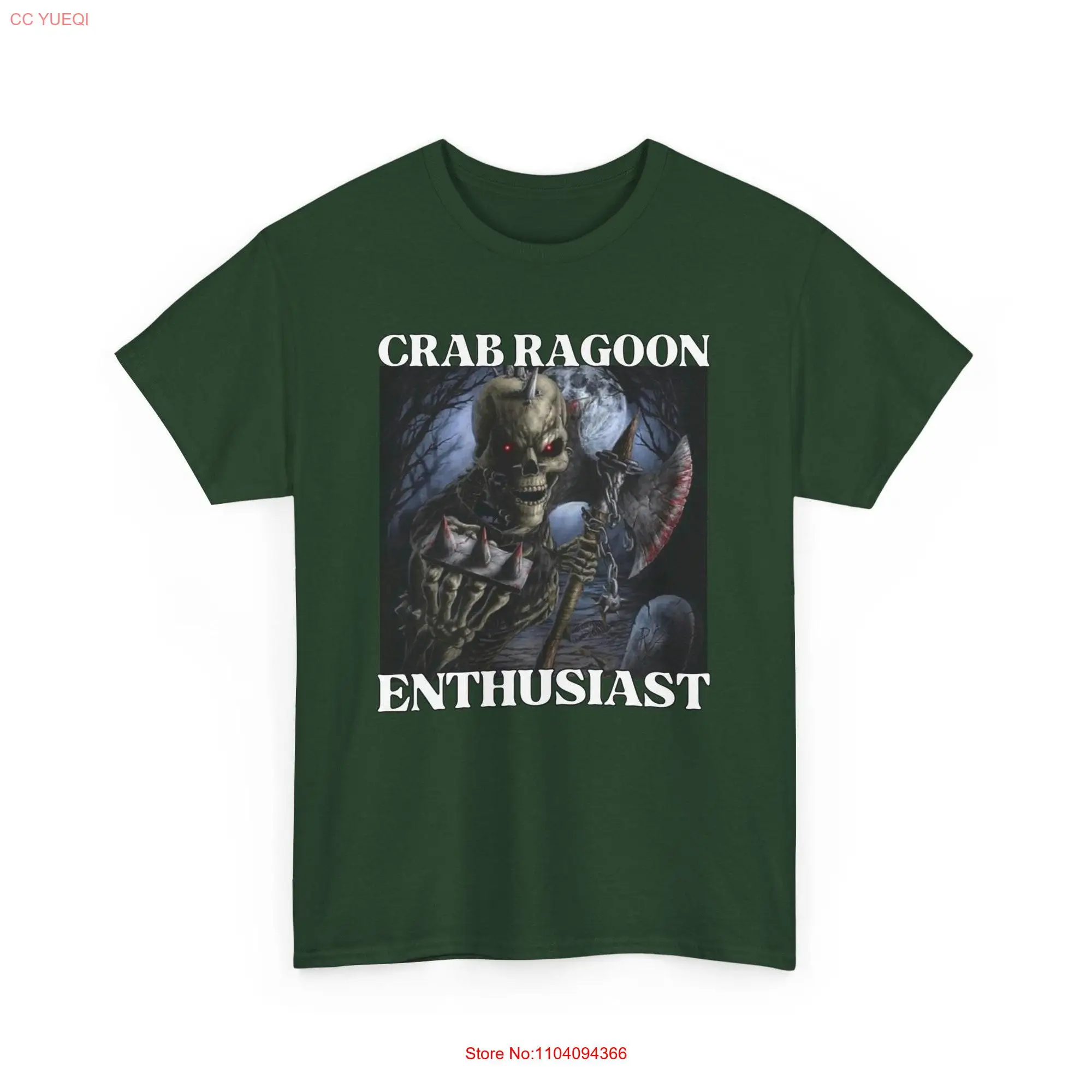 Crab Ragoon Enthusiast Funny Hard Skeleton Meme T shirt Satire Tasteful Cringe Ironic long or short sleeves