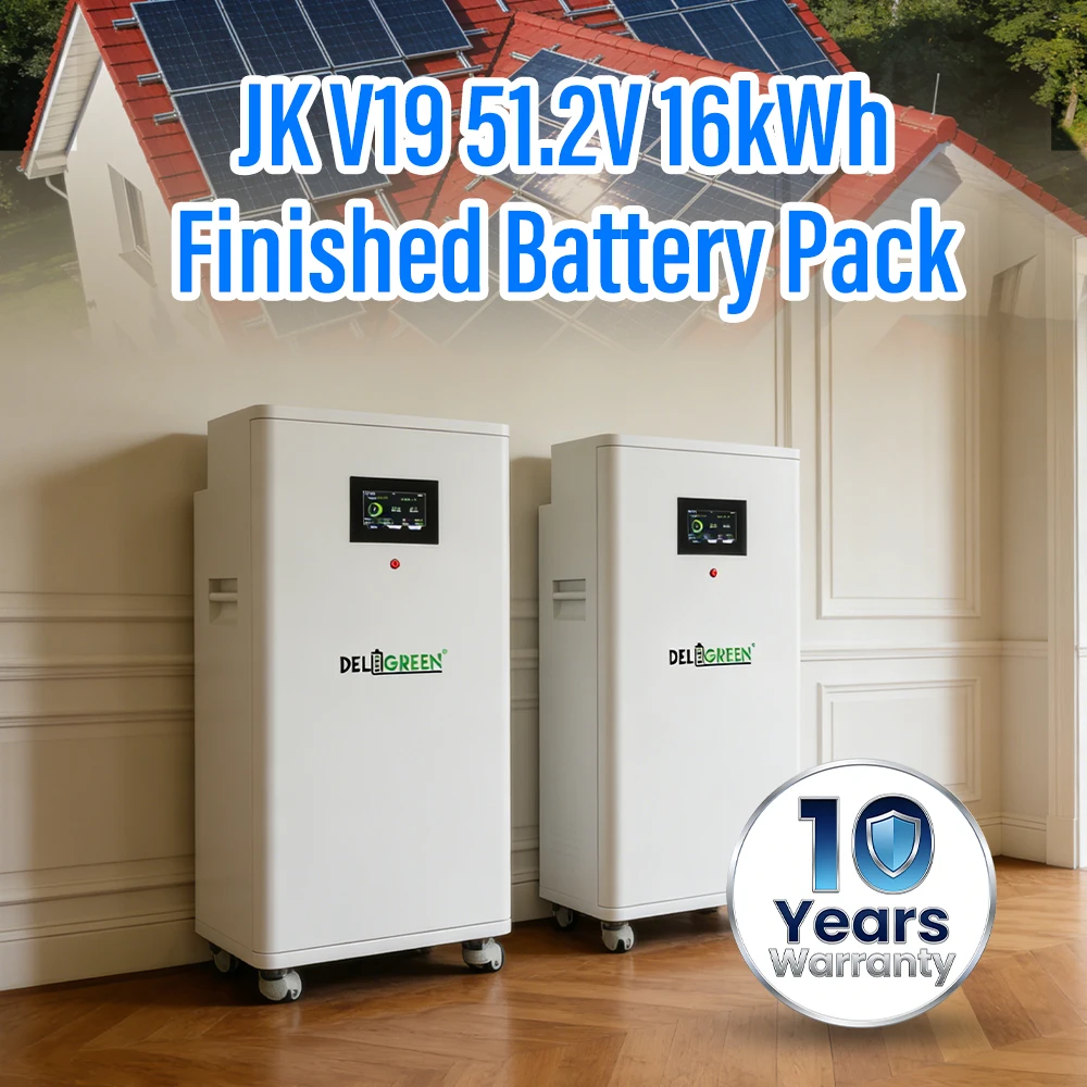 EU Stock 16kWh Finished Battery Pack Well Assembled EVE314 MB31 Grade A 8000 Cycles JK V19 CAN RS485 10 Years Warranty Tax Free