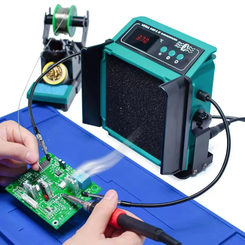yihua-948dq-ii-installation-guide-smoke-machine-for-electronic-technicians-somke-work-with-fixture-holder-soldering-station