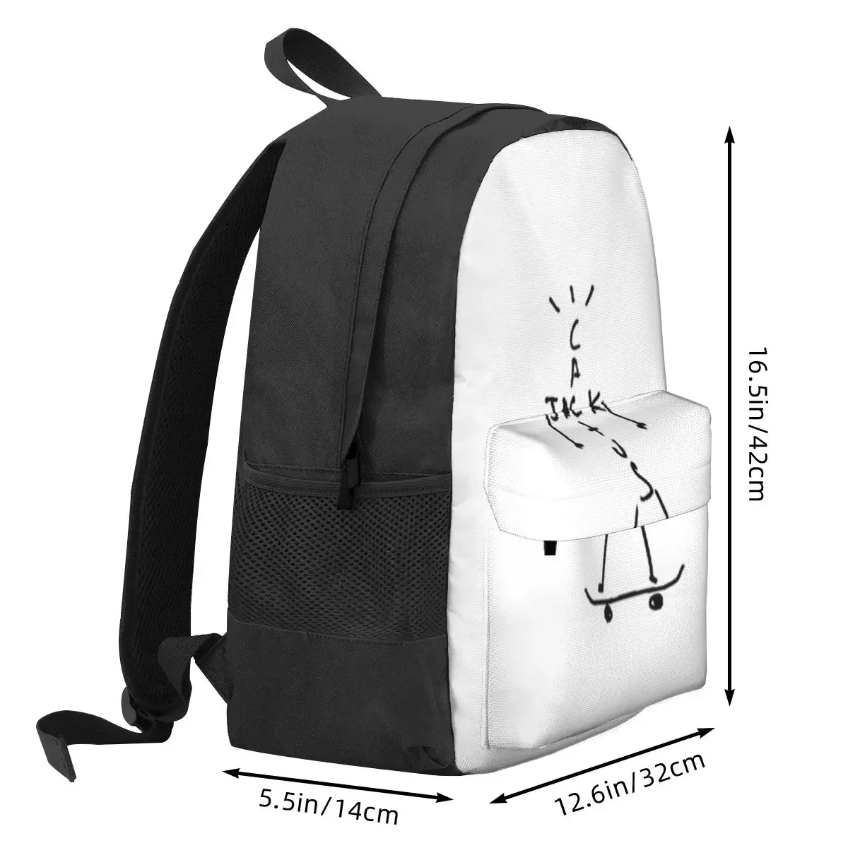 Jack Skateboarding Backpacks Boys Girls Bookbag Students School Bags Cartoon Kids Rucksack Laptop Rucksack Shoulder Bag