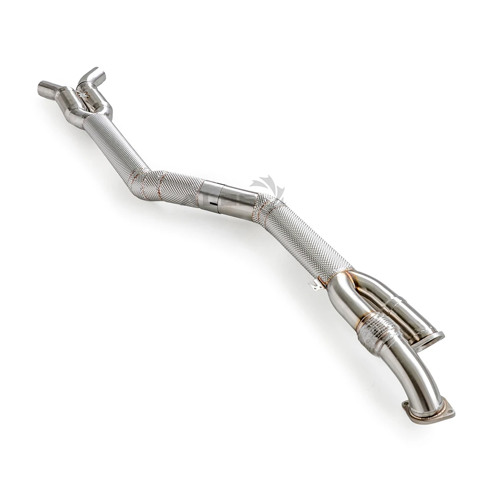 

For BMW M2/M2C G87 3.0T 2021-2023 exhaust mid section 89mm stainless steel High performance exhaust pipe with insulation