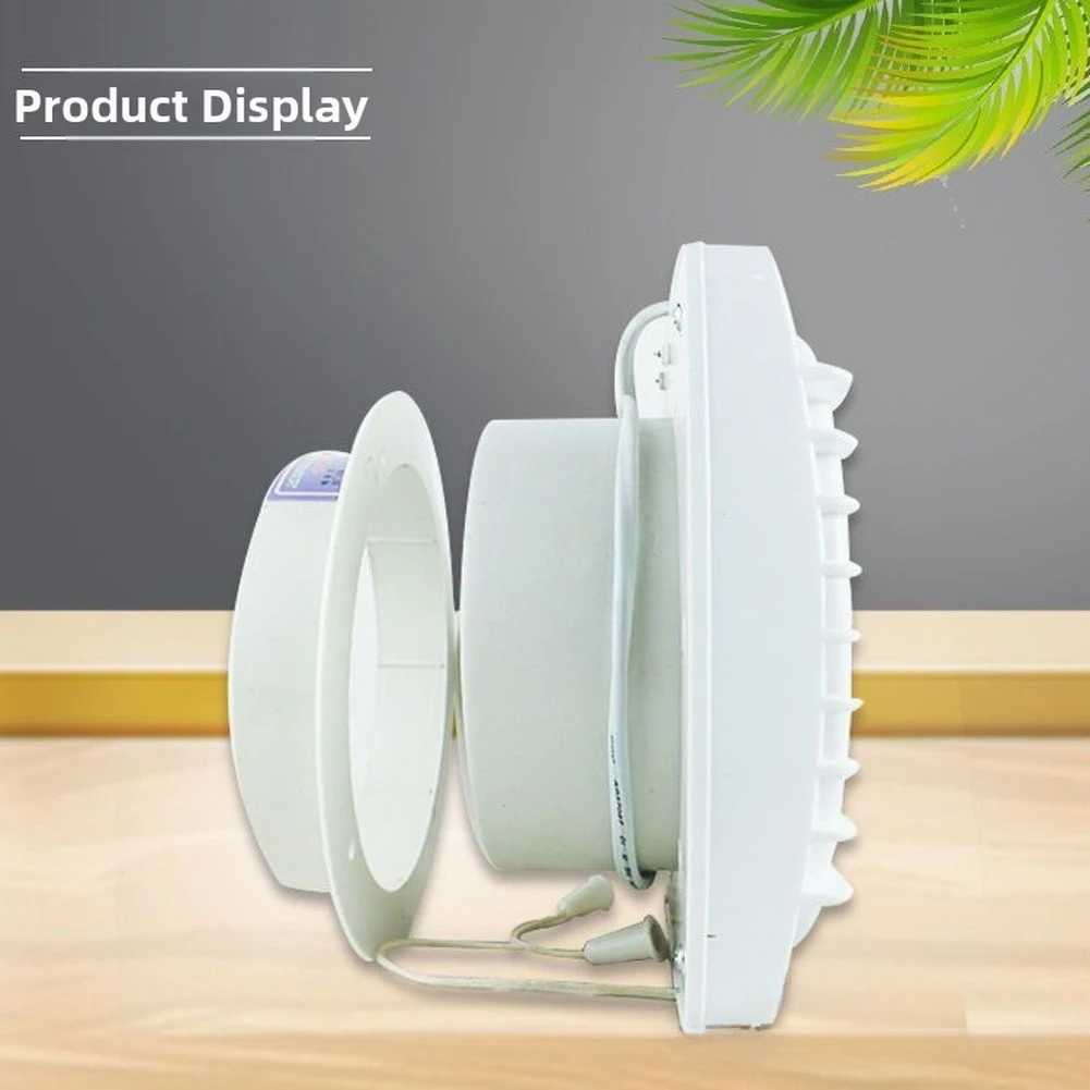 Plastic Pull Cord For Exhaust Fan White Dust Removal Ventilator With Copper Motor For Bathroom Kitchen Easy Installation Home Ai