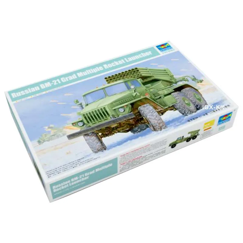 

Trumpeter 01013 1/35 Russian BM21 BM-21 Hail Grad Multiple Rocket Launcher Children Gift Toy Plastic Assembly Building Model Kit