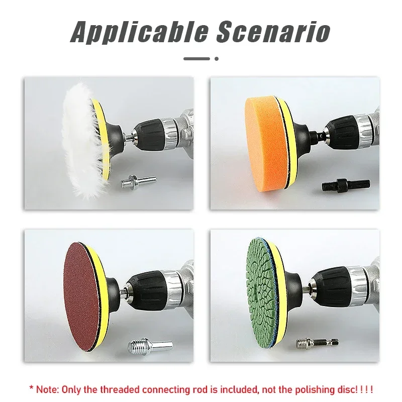 3pcs M14/M10 Thread Interfaces Connection Adapter Polisher Conversion Connection Adapter Different Thread Conversion Accessories