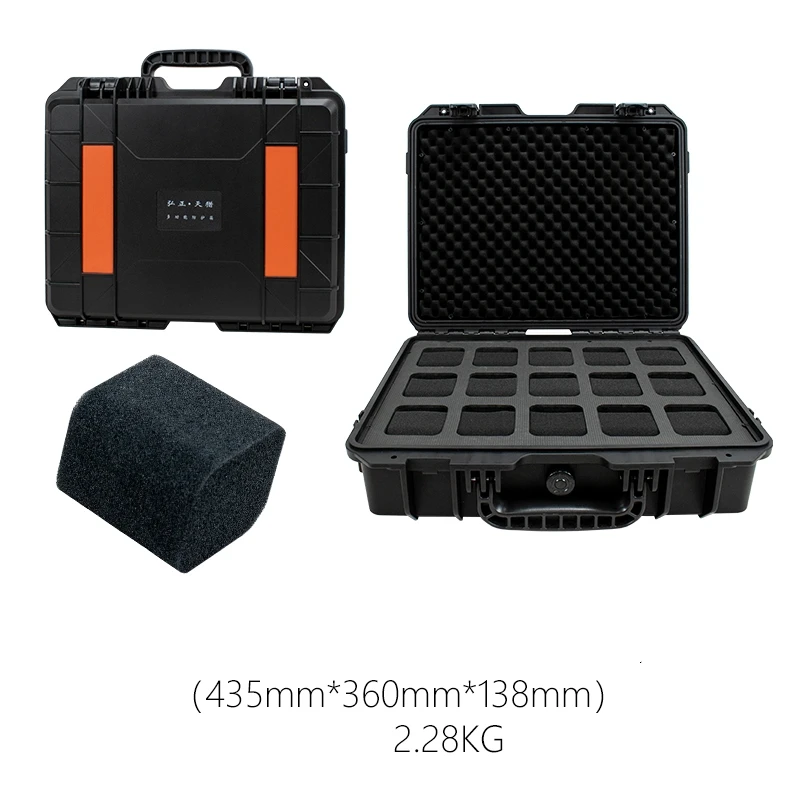 Waterproof Suitcase 2 Grid Watch Storage Box Jewelry Display Box Watch Safety Protection Suitcase Anti Drop Watch Box Toolbox