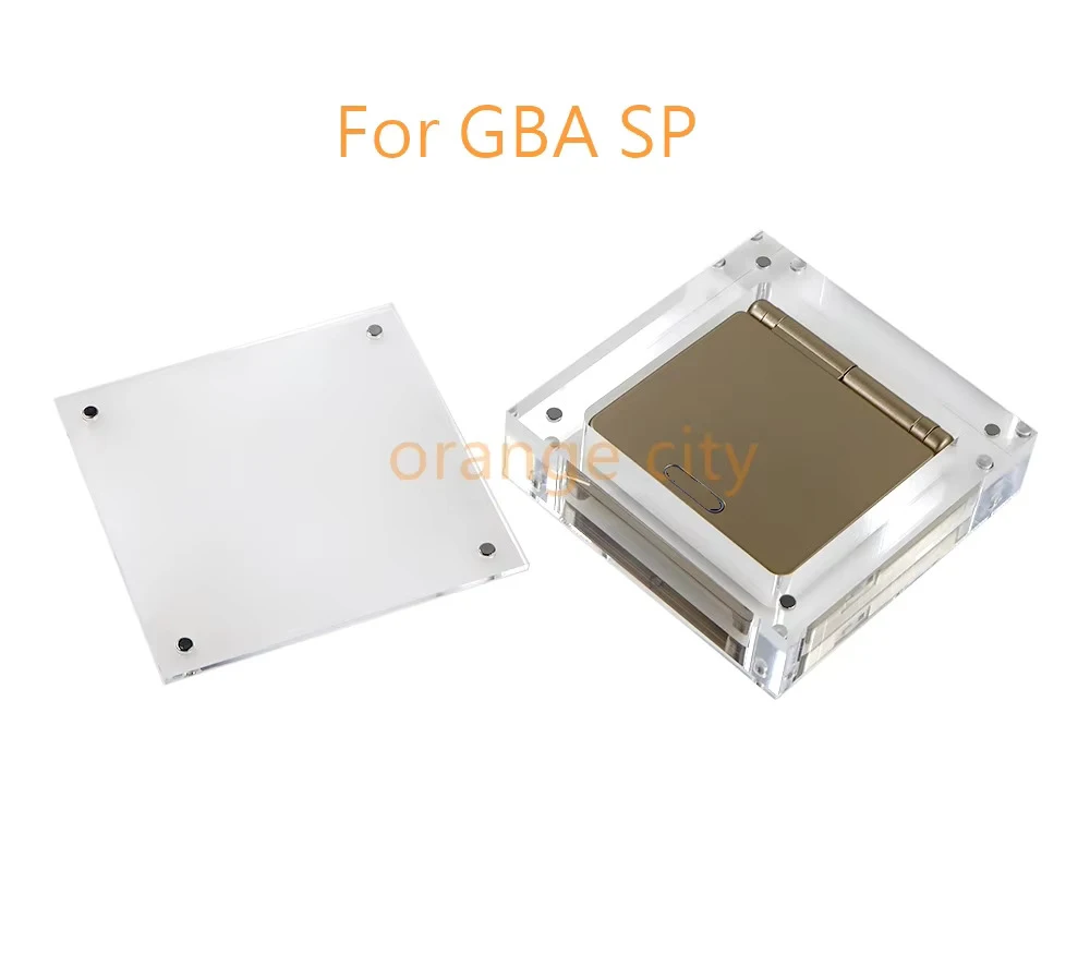 1PC Transparent Acrylic Magnetic Cover Case For GBA SP Game Console Storage Box For Game Boy SP Game Console Accessories