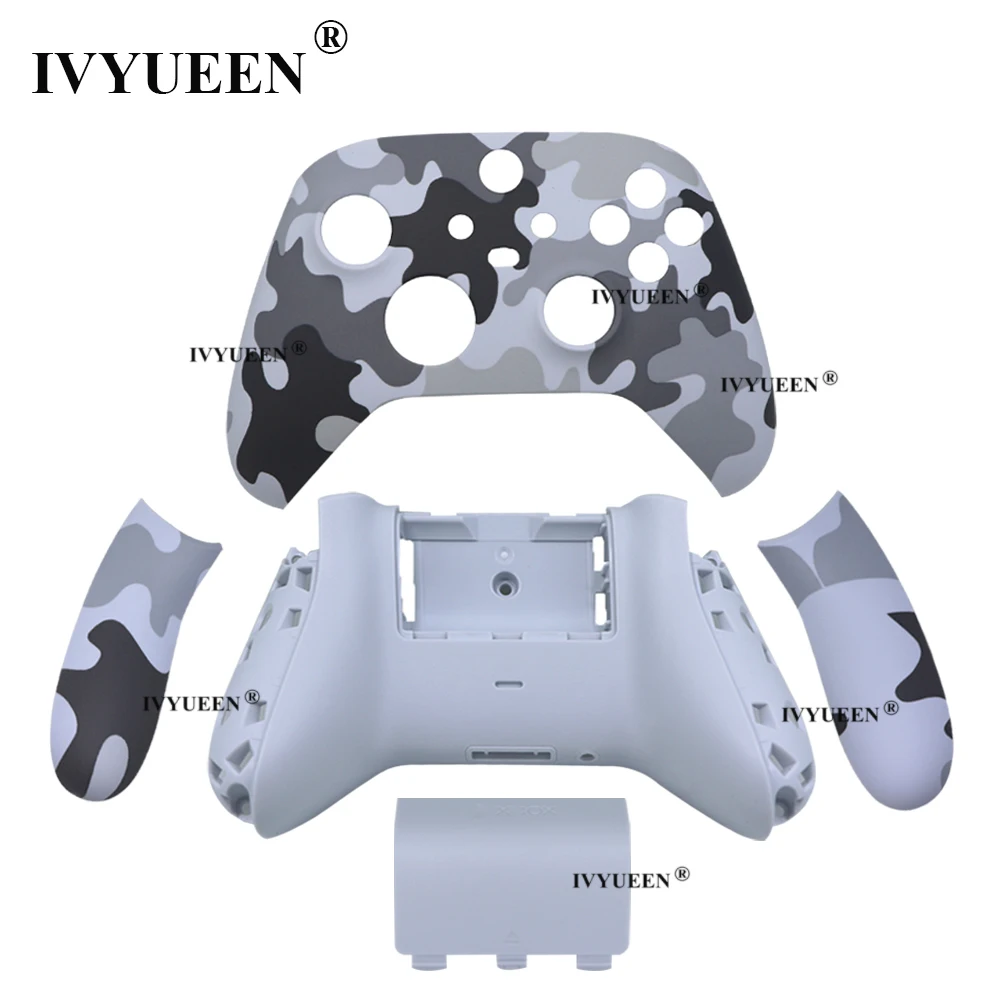 IVYUEEN Replacement Housing Shell for Xbox Series X S Controller Case Pink Blue Camo Faceplate Cover RB LB RT LT Trigger Buttons