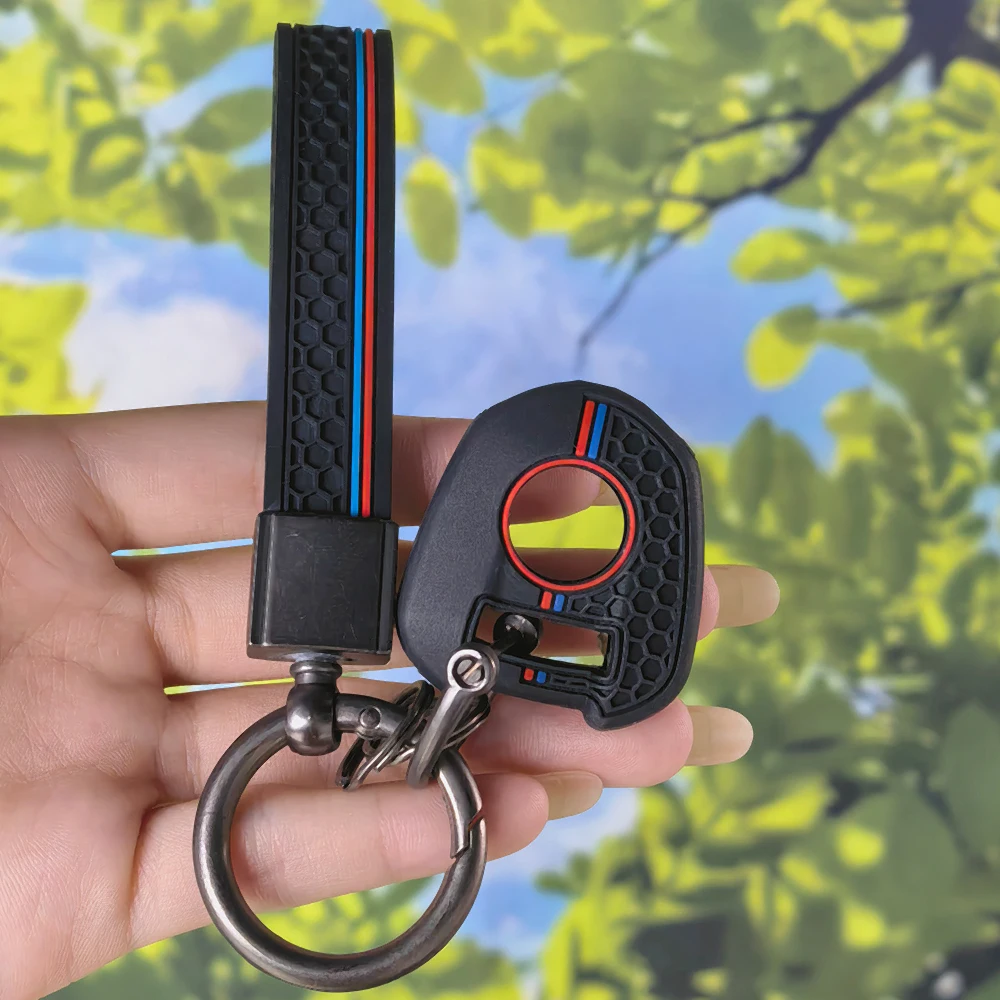 Scratch Resistant Silicone Key Case With Keychain For Honda CB650R CB500X CB500F CB1100 CB1000R CB125R CB300R