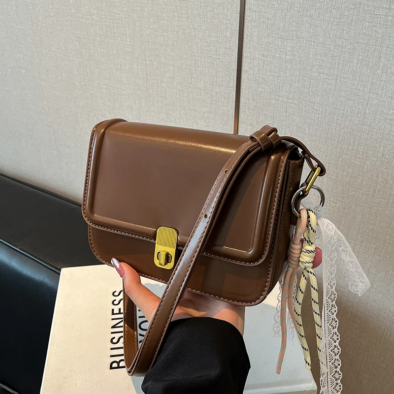 

Fashion Brand Women's Small Crossbody Bag PU Leather Messenger Bag Flap Handbag Vintage Envelope Travel Bag for Female