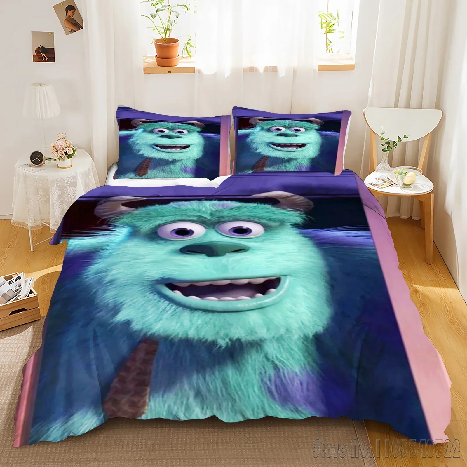 Disney Monster Power Company Love Child Duvet Cover Set HD Comforter Cover Bedclothes for Kids Bedding Sets Bedroom Decor