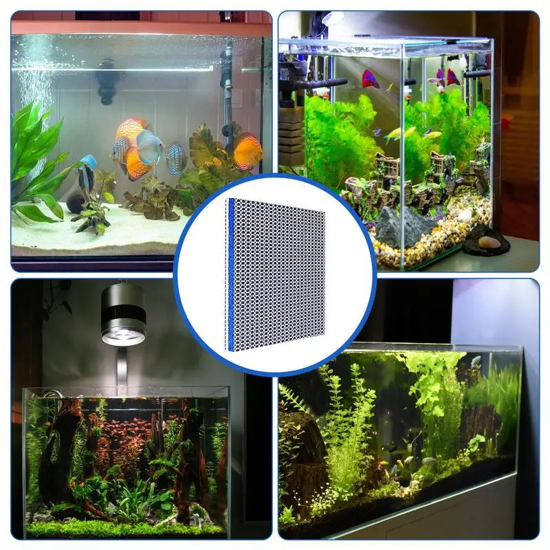 Aquarium Filter Media Aquarium Filter Media Pad Recycling Filter Media Thick 6D Cotton Media Pad Customizable Size Sponge Filter