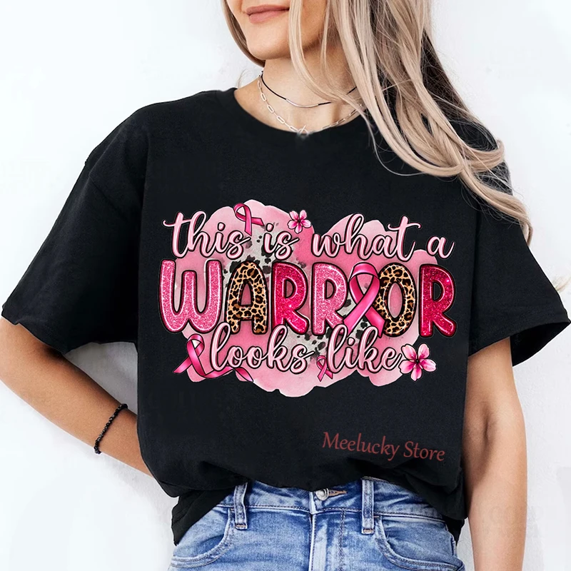 

This is what a warrior looks like letter print pattern Women's summer fresh age reducing pure cotton top T-shirt