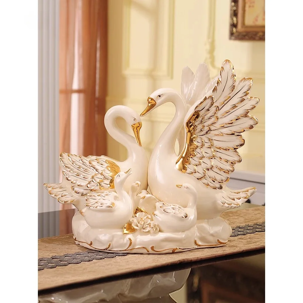 

Ceramic swan living room decorations, wine cabinets, home decor, girlfriends, wedding gifts, creative, practical, high-end