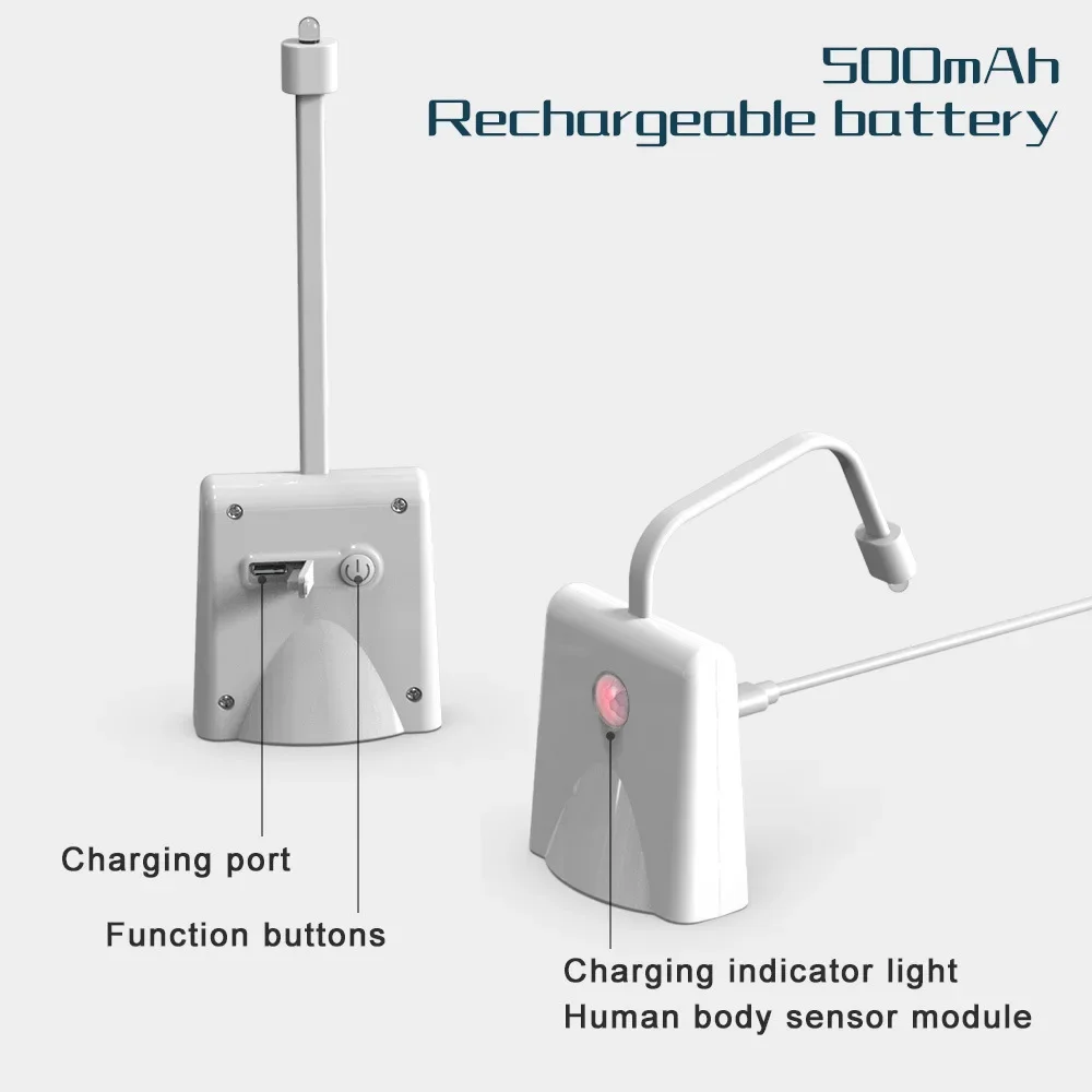 Imagem -06 - Recarregável Impermeável Led Night Lights para wc Smart Luz Noturna Sensor de Movimento Bacia do Banheiro wc 108 Cores