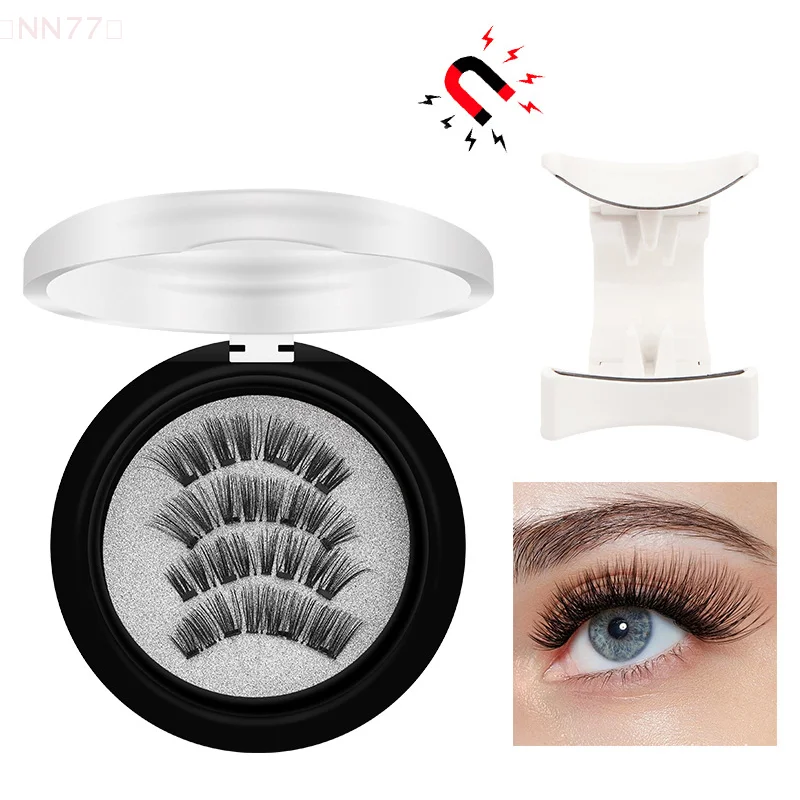 2 paia ciglia finte magnetiche 3D ciglia magnetiche riutilizzabili con 4 pinzette magnetiche senza colla necessaria estensione ciglia naturali