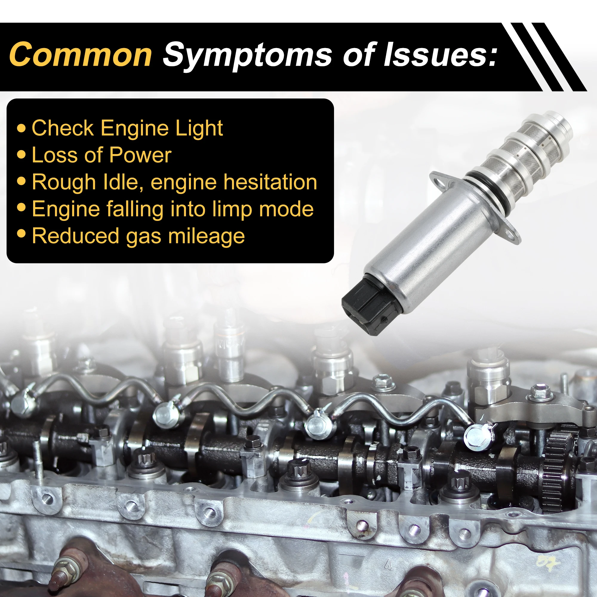 UXCELL Valvola di controllo dell'olio dell'albero a camme del motore per Porsche Panamera 10-15 No.94810530407
