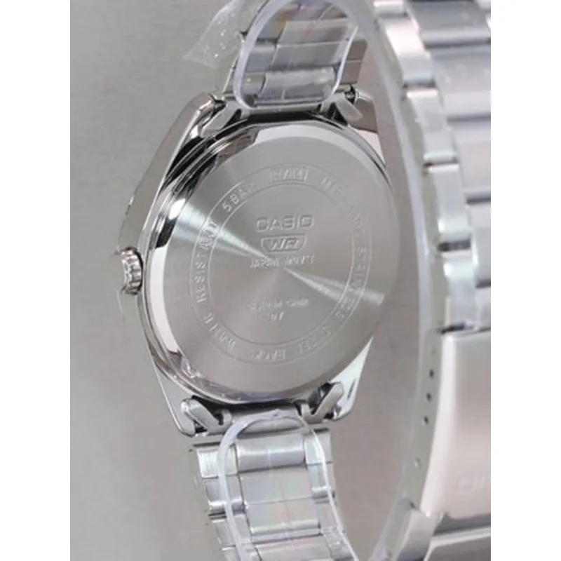 ساعات كاسيو مان بسوار فولاذي، ساعات عمل كوارتز بسيطة مقاومة للماء للرجال