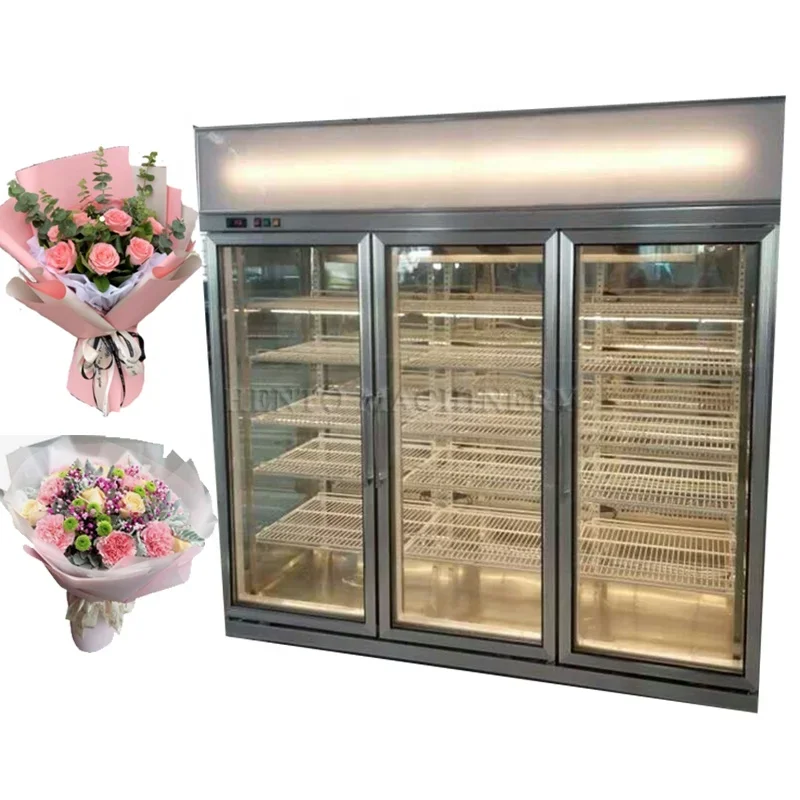 Factory Supermarket Flower Display Refrigerator Showcase / Open Display Refrigerator / Flower Refrigerated Display Cabinet