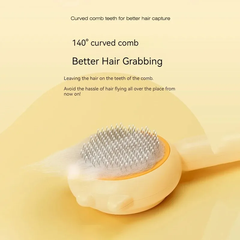 Pet Grooming Needle Brush Massage-Self Comb Hair Remover For Grooming Removes Loose Hair For Cats Dogs Grooming Accessories